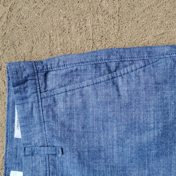 New Goodfellow & Co Blue Flat Front Linden Cotton Shorts Size 28 - Picture 3 of 11